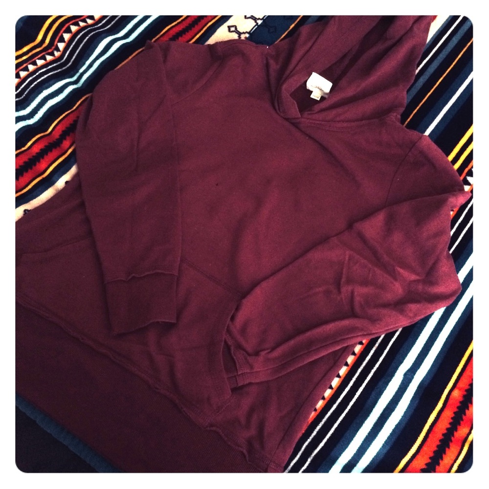 Burgundy hoodie